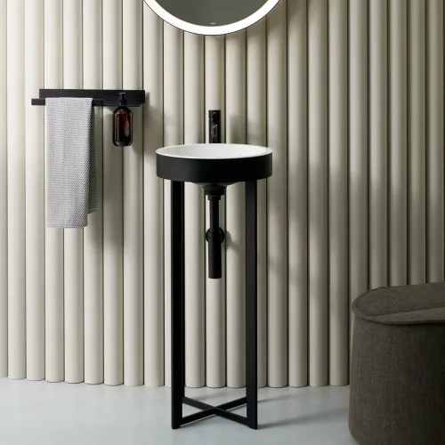 Alape Washstand, WT.RX400H.CR, bicolor/black matte, νιπτήρας