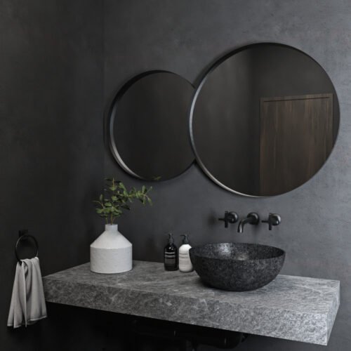 Καθρέπτης Iron Double Eye 70×117 με μεταλλική λάμα