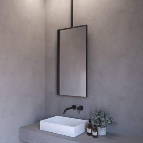 Iron Ceiling 45×90 wall mirror with metal band