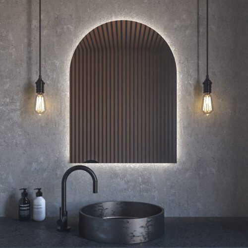 Arch 60x80 | Καμπύλος Καθρέπτης Τοίχου | Με LED