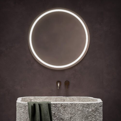 Φωτιζόμενος στρογγυλός ματ καθρέπτης Circle Mat LED Ø60 / Ø70 / Ø80