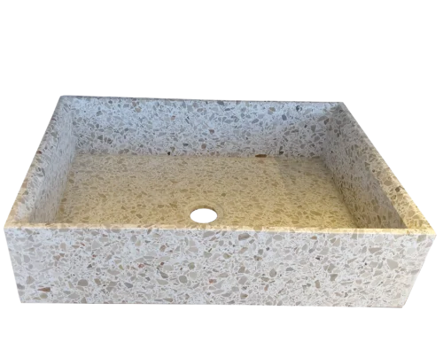 Handmade Terrazzo Sand Sink 50x35x13cm